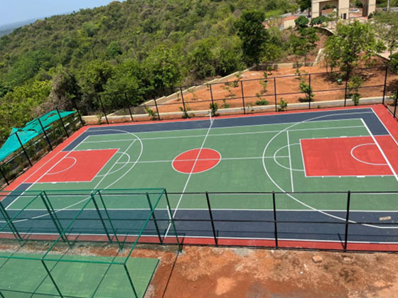 10mm Outddor Sports Artificial Basketball Court Turf Surfaces